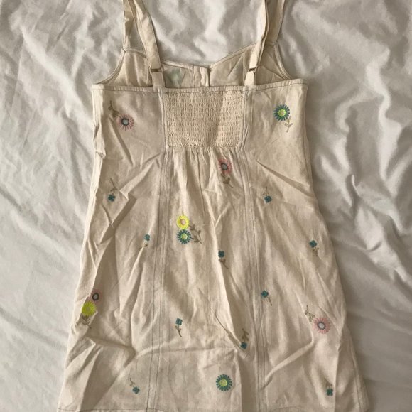 UO Aiden Embroidered Button-Front Mini Dress - Picture 11 of 12